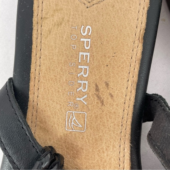 Sperry Lacie Black Braided Rope Thong Slingback Classic Everyday Beach Sandal 8 - Picture 11 of 13